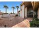 Landscaped front yard with a walkway to the entrance at 26609 S Howard Dr, Sun Lakes, AZ 85248