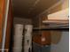 Storage room with shelving and various containers at 30138 W Roosevelt St, Buckeye, AZ 85396