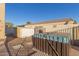 Spacious backyard with a hot tub and storage shed at 823 E Dragon Springs Dr, Casa Grande, AZ 85122