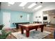 Game room with pool table, air hockey, and skylights at 10601 N 26Th Pl, Phoenix, AZ 85028