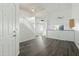 Bright living room with high ceilings, loft, and laminate floors at 19601 N 7Th St # 2026, Phoenix, AZ 85024