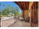 Private balcony with seating and mountain views at 27440 N Alma School Pkwy # 38-5, Scottsdale, AZ 85262