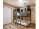 Bedroom with a bunk bed and adjacent closet at 4528 E Hobart St, Mesa, AZ 85205