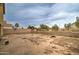 Backyard with block wall and open space at 5659 S 239Th Dr, Buckeye, AZ 85326
