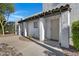 View of the building's entrance with a decorative door at 2415 N 71St St # D, Scottsdale, AZ 85257