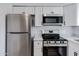 Modern kitchen with stainless steel appliances at 2415 N 71St St # D, Scottsdale, AZ 85257