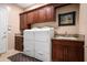 Bright laundry room, featuring built-in cabinets and a utility sink at 10030 N 23Rd St, Phoenix, AZ 85028