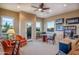 Home office with mountain views and built-in shelving at 10030 N 23Rd St, Phoenix, AZ 85028