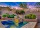 Private backyard pool and spa with mountain views at 10030 N 23Rd St, Phoenix, AZ 85028