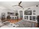 Open kitchen with granite countertops and gray cabinets at 17221 N Thornberry Dr, Surprise, AZ 85374
