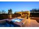 Relaxing hot tub under a pergola at 17421 E Desert Vista Trl, Rio Verde, AZ 85263