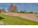 Landscaped backyard with a view of the golf course at 18435 N 125Th Ave, Sun City West, AZ 85375