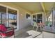 Patio with seating area and access to backyard at 18435 N 125Th Ave, Sun City West, AZ 85375