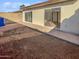 Small backyard with block wall and dirt at 3007 W Redfield Rd, Phoenix, AZ 85053