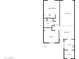 One-story floor plan featuring two bedrooms, one bath, kitchen, and living room at 3007 W Redfield Rd, Phoenix, AZ 85053