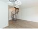 Dining room features a spiral staircase and chandelier at 1425 E Desert Cove Ave # 32, Phoenix, AZ 85020