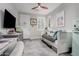 Bedroom with daybed, fish tank, and built-in shelving at 2316 W Cedar Ridge Rd, Phoenix, AZ 85085