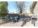 Relaxing backyard patio with seating area, fire pit, and grill at 2832 E Laurel St, Mesa, AZ 85213