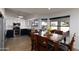 Updated kitchen with wood dining table and backyard view at 2832 E Laurel St, Mesa, AZ 85213
