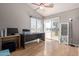 Bright home office with lake views and balcony access at 1321 W Clear Spring Dr, Gilbert, AZ 85233