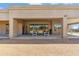 Covered patio with seating area and desert landscape views at 14315 E Skinner Dr, Scottsdale, AZ 85262