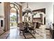 Bright breakfast nook with a view of the backyard and pool at 6161 N 59Th Pl, Paradise Valley, AZ 85253