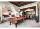 Game room with a pool table and built-in bar at 6161 N 59Th Pl, Paradise Valley, AZ 85253