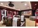 Luxurious home theater with comfortable seating and large projection screen at 6161 N 59Th Pl, Paradise Valley, AZ 85253
