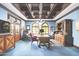 Home office with built-in cabinetry and coffered ceiling at 6161 N 59Th Pl, Paradise Valley, AZ 85253