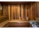 Relaxing sauna with wood interior and stone accents at 6161 N 59Th Pl, Paradise Valley, AZ 85253