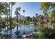 Serene water feature with arched stonework and mountain views at 6161 N 59Th Pl, Paradise Valley, AZ 85253