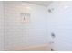 Clean bathroom with white tile shower and tub at 10019 E Mountain View Rd # 2107, Scottsdale, AZ 85258