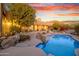 Relaxing pool and spa, nestled in a beautiful desert landscape at 10201 E Ranch Gate Rd, Scottsdale, AZ 85255