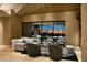 Relaxing living area with stunning sunset views at 11271 E Cinder Cone Trl, Scottsdale, AZ 85262