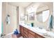 Bathroom with double vanity and large mirrors at 2110 W Silvergate Dr, Chandler, AZ 85224