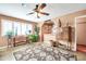 Spacious living room featuring a wet bar and decorative rug at 2110 W Silvergate Dr, Chandler, AZ 85224