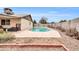 Refreshing kidney-shaped pool in a sunny backyard at 2110 W Silvergate Dr, Chandler, AZ 85224