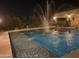 Night view of the refreshing pool and spa at 24201 N 181St Dr, Surprise, AZ 85387