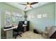 Home office with built-in desk and window at 496 Leisure World --, Mesa, AZ 85206