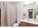 Clean bathroom with shower/tub combo and vanity at 5010 S Veneto --, Mesa, AZ 85212