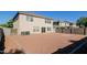 Spacious backyard with gravel and a view of neighboring houses at 533 W Prickly Pear Dr, Casa Grande, AZ 85122