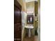 Charming bathroom with pedestal sink and decorative mirror at 5640 E Miramonte Dr, Cave Creek, AZ 85331