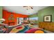 Spacious main bedroom with mountain views and colorful decor at 5640 E Miramonte Dr, Cave Creek, AZ 85331