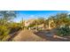 Landscaped backyard with desert plants and a large saguaro cactus at 5640 E Miramonte Dr, Cave Creek, AZ 85331