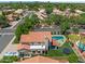 Aerial view showcasing house, pool, and backyard at 838 E Harvard Ave, Gilbert, AZ 85234