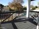 Private deck overlooking the backyard pool at 1106 N Palm St, Gilbert, AZ 85234