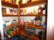 Well-organized pantry with various food items and storage containers at 1106 N Palm St, Gilbert, AZ 85234