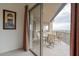 Private balcony with patio furniture and scenic mountain views at 14850 E Grandview Dr # 242, Fountain Hills, AZ 85268