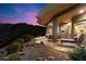 Relaxing patio with mountain views and seating area at 15115 E Sundown Dr, Fountain Hills, AZ 85268