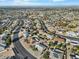 Aerial view of a residential neighborhood showcasing various homes and landscaping at 17615 N Whispering Oaks Dr, Sun City West, AZ 85375